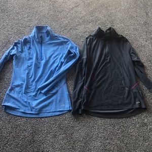 3/$20 Lot of 2 C9 running 1/4 zip pullovers medium